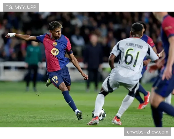 特写：巴萨小将亚马尔突破造点，亲自操刀命中打入西甲处子球。